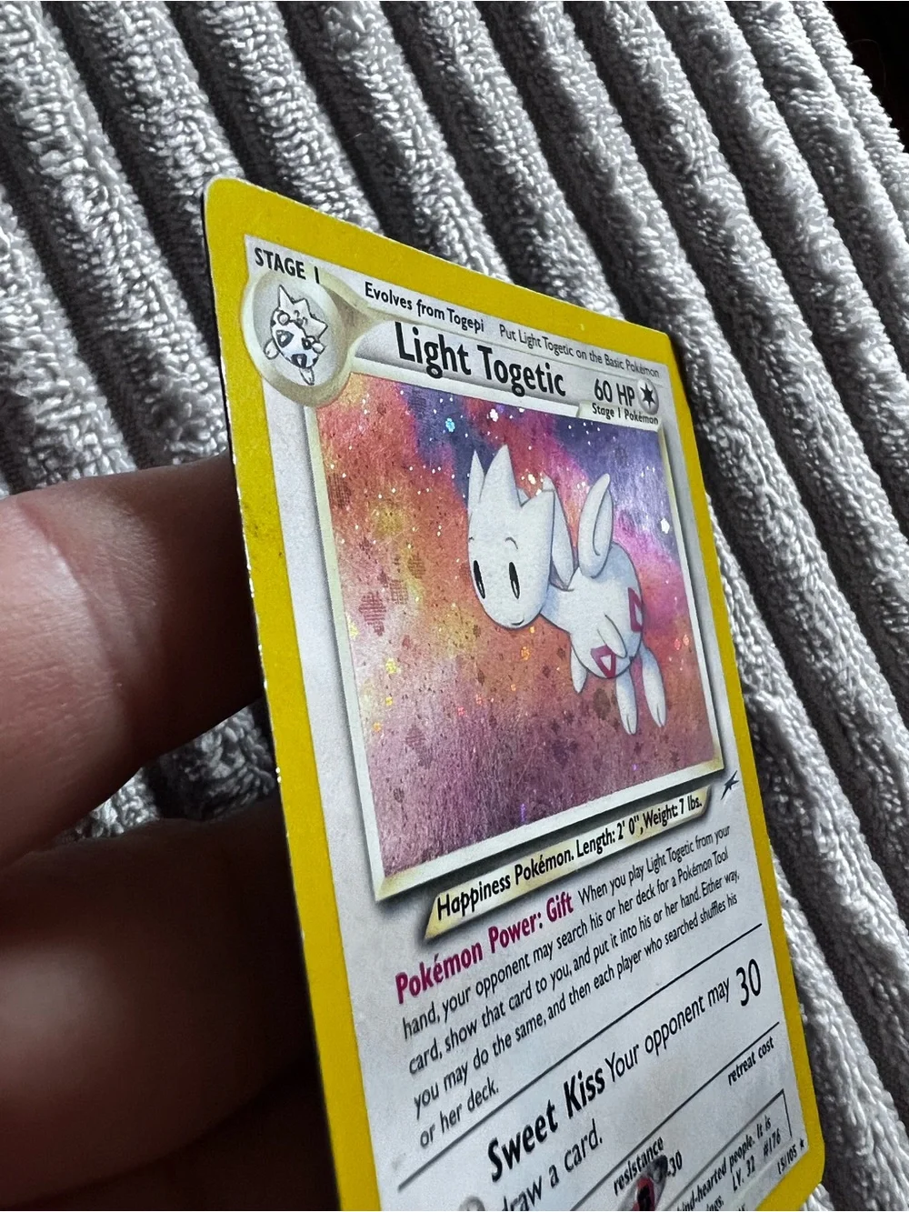 RARE Light  Togetic 15/105 Neo Destiny Holo Pokemon Card